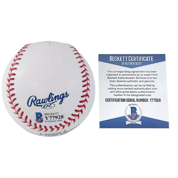 Dave Stewart Oakland Athletics A's Signed ROMLB Baseball Beckett BAS Autographed - Picture 5 of 7